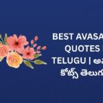 322+ Best Avasaram Quotes In Telugu | అవసరం కోట్స్ తెలుగులో